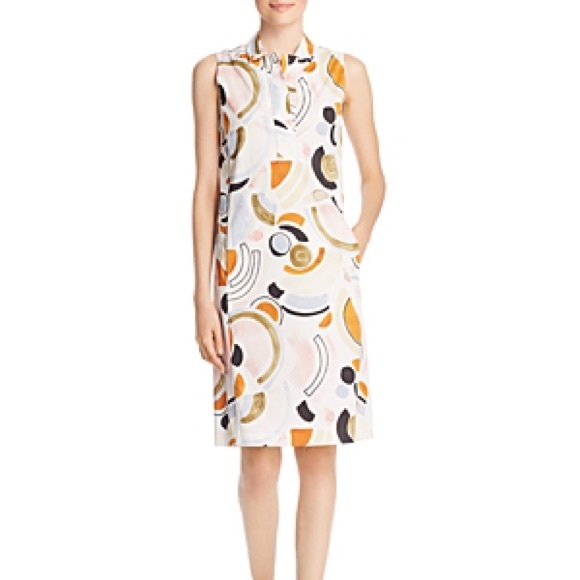 NWT Lafayette 148 Ruby Lyrical Curves Shirt Dress - Picture 4 of 5